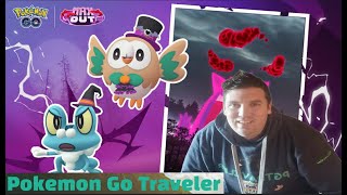 PGTraveler  Halloween Spotlight Hour Rowlet amp Froakie Event is here but  JPN [upl. by Foah]