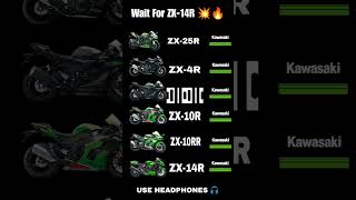 Kawasaki ZXR Series Sound Comparison 🔥🥵 zx25r zx4r zx6r zx6r zx10r zx10rr zx14r shorts [upl. by Pamela633]