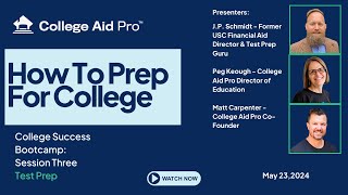 College Success Bootcamp Day 3 College Prep [upl. by Tawnya420]