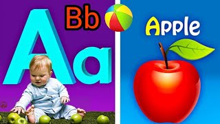 A for apple B for ball Alphabets for children ABCD rhymesPhonics Song Kids Rhymes [upl. by Call]