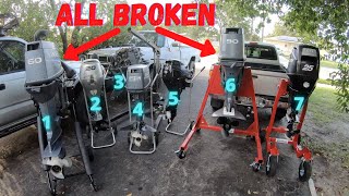 7 Outboards Vs 1 Mechanic [upl. by Isabelita]