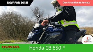 2018 Honda CB650F  Our First Ride and Review [upl. by Beverlee]