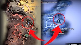 God of War Ragnarok  Como acessar Campos Enevoados de NIFLHEIM e o Reino de JOTUNHEIM [upl. by Ailekat]