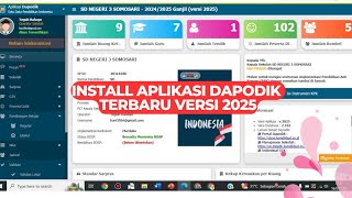 Install Aplikasi Dapodik Terbaru Versi 2025 [upl. by Gonroff]