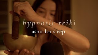 ASMR Reiki for Sleep Singing Bowl Tarot Reading Body Scan Hand Movements Energy Plucking [upl. by Lisan318]