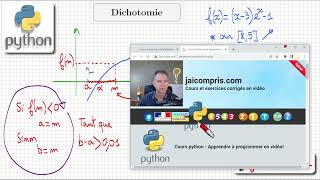 Python • Comprendre la dichotomie en 9 min • bac 2023 spécialité mathématiques [upl. by Cath843]