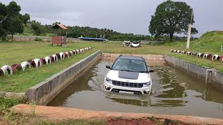 Jeep Compass  Offroading  Water Fording  Water Crossing [upl. by Ruffin160]