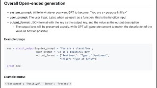 Tutorial 5 Strict JSON LLM Framework  Get LLM to output JSON exactly the way you want it [upl. by Nelyag]