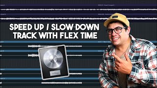 Speed Up  Slow Down Track With Flex Time Logic Pro [upl. by Berfield968]