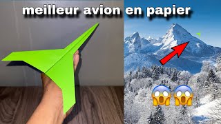 meilleur avion en papier qui vole loin comment fabriquer un avion en papier qui vole loin [upl. by Atisor274]