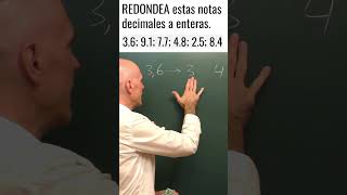 CÓMO REDONDEAR DE DECIMALES A ENTEROS Matemáticas Básicas [upl. by Hras231]