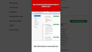 RECATEGORIZACIÓN MONOTRIBUTO ENERO ¿qué tener en cuenta [upl. by Yrad]