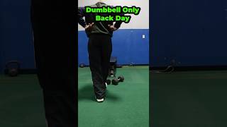 Dumbbell Only Back Day Try it out dumbbell intenseworkout bodybuilding pumped lifestyle hip [upl. by Haerdna441]