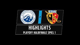 DEL2 Highlights Playoffs Halbfinale Spiel 1  SC Riessersee vs ESV Kaufbeuren [upl. by Trev]