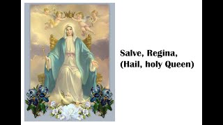 SALVE REGINA HAIL HOLY QUEEN with lyrics and translation [upl. by Ztirf]