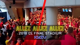 The loudest Allez Allez Allez entering stadium before CL Final Kyiv as quoted by Jamie Webster [upl. by Breen]