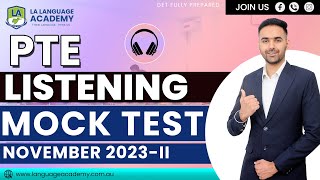 PTE Listening Full Mock Test with Answers  November 2023II  Language Academy PTE NAATI amp IELTS [upl. by Ynneh]