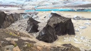 MONSTER GLACIER COLLAPSE Caught on Camera [upl. by Ellirehs564]