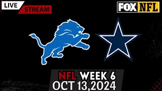 Detroit Lions vs Dallas Cowboys Week 6 Live Stream PlayByPlay amp Scoreboard NFL [upl. by Alissa]