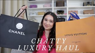 CHATTY MIXED LUXURY HAUL  Chanel Bag Cartier Jewelry Jacquemus Versace [upl. by Gare]