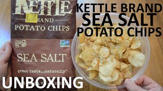 Unboxing Kettle Brand Sea Salt Potato Chips [upl. by Notlehs733]