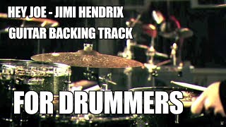 Hey Joe  Jimi Hendrix Backing Track For Drummers No Drums [upl. by Lowery]