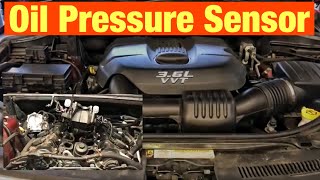 How To Replace The Oil Pressure Sensor On A Jeep Grand Cherokee With A 36l Engine [upl. by Eiznik322]