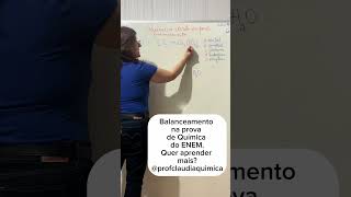 Você não pode fazer a prova de química ENEM sem conhecer o balanceamento com a regra do MACHO enem [upl. by Mikihisa782]