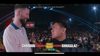 Charron vs Smugglaz Fliptop Battle LeagueMillion Views in One Day smugglaz fliptopbattle [upl. by Proudlove]