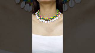 Diy Navratri Choker Necklace 😱diy handmade shorts navratri choker youtubeshorts shortsfeed [upl. by Nnyrb645]