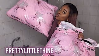 PRETTYLITTLETHING TRYON HAUL 🦄🦄  HairSpells Review [upl. by Spratt113]