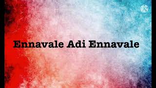 Ennavale Adi Ennavale song lyrics song by PUnnikrishnan [upl. by Baudelaire839]