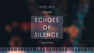 How to Play The Weeknd  Echoes of Silence  Theory Notes Piano Tutorial [upl. by Nesiaj]