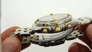 Breitling Chronomat GT chronograph twotone mother of pearl watch [upl. by Oloap]