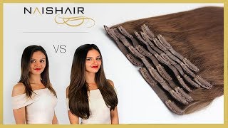 Como poner Extensiones de Clip en cabello corto APRENDE Fácilmente [upl. by Berner]