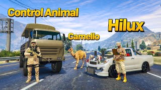 Usamos Mi Hilux Para Arrebatar Los Camellos A Control Animal Gta Rp [upl. by Gean580]