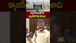 కుప్పం లో సినిమా సెట్టింగ్ వేసి ట్యాంకర్ తో నీళ్లు వదిలాడు ChandrababuNaidu APBudgetSession2024 [upl. by Ellinnet56]