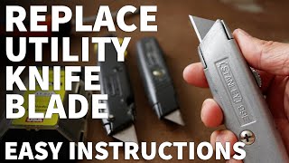 How to Change Utility Knife Blade  Replacing Utility Knife and Box Cutter Blade [upl. by Eliathas]