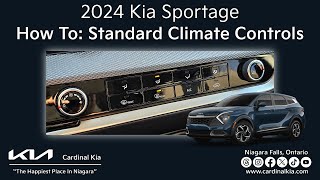 2024 Kia Sportage  How To Use Your Standard Climate Controls [upl. by Lydell]