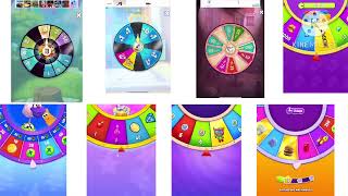 Talking ginger 2 vs talking ginger vs talking Angela vs my talking Tom and all spin to wheel [upl. by Ylrebmit]