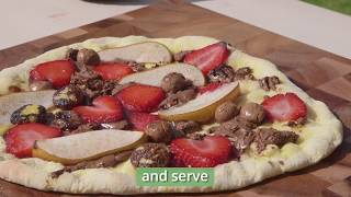 Nutella and Fruit Pizza  Firepod Dessert Recipe [upl. by Spielman95]