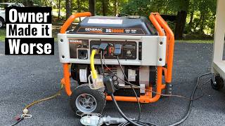 Generac XG8000e Not Running Well  Likely Never Ran Well [upl. by Adamson]