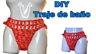 DIY TRAJE DE BAÑO TEJIDO crochet paso a paso  ideas para vender [upl. by Ngo]