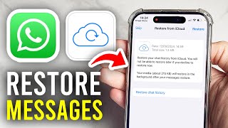 How To Restore Messages In WhatsApp On iPhone  Full Guide [upl. by Somar269]