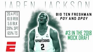 Jaren Jackson Jrs 2018 NBA Draft Scouting Video  DraftExpress  ESPN [upl. by Suolekcin928]