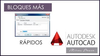 AutoCad  Bloque con atributos [upl. by Maudie]