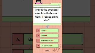 What’s the Strongest Muscle in the Human Body 💪 [upl. by Kasey]