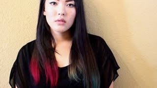 Dip Dye Hair Tutorial [upl. by Erdnael]