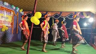 SSVM School Annual faction Purnachandra pur Baripada 7012024 jhumur song dance [upl. by Odlawso]