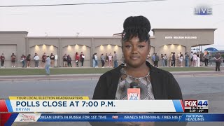 FOX 44s Zoria Goodley visits Brazos County on Election Day [upl. by Llerud92]